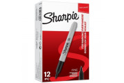 SHARPIE FINE POINT MARKERS BLACK BOX 12
