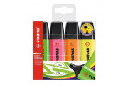 STABILO BOSS HIGHLIGHTERS BRIGHT - WALLET OF 4