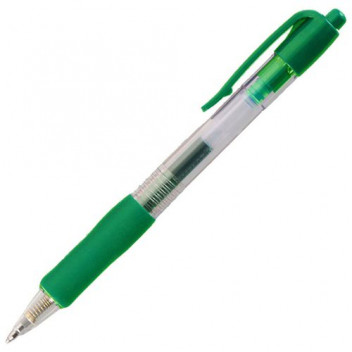 VALUEX GEL ROLLER BALL PENS GREEN (10)
