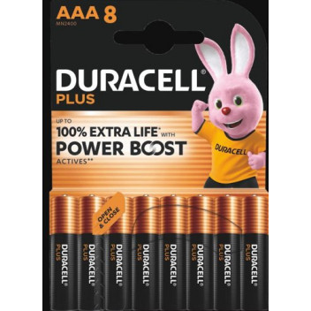 DURACELL PLUS AAA PACK 8