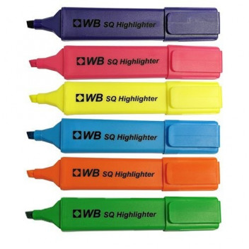 VALUE HIGHLIGHTERS WALLET (6) ASSORTED