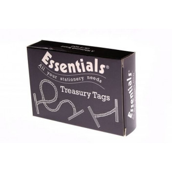 TREASURY TAGS 152MM METAL ENDED BOX 100