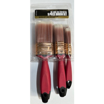 5 PCE SOFT GRIP HQ BRUSH SET HQ5M