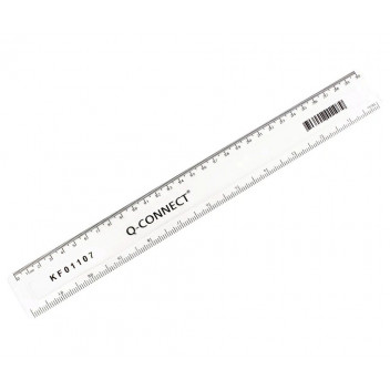 VALUE 30cm CLEAR RULER