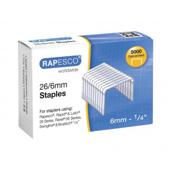 VALUE 26/6 STAPLES PK 5000