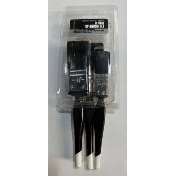 TIP3S 3 PIECE BRUSH SET BLACK & WHITE