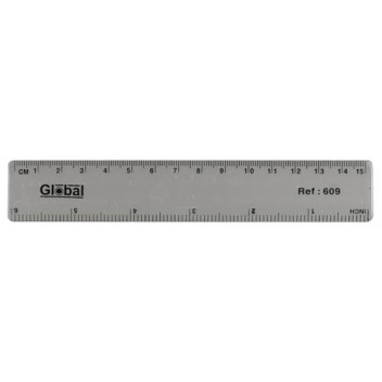VALUE 15cm CLEAR RULER